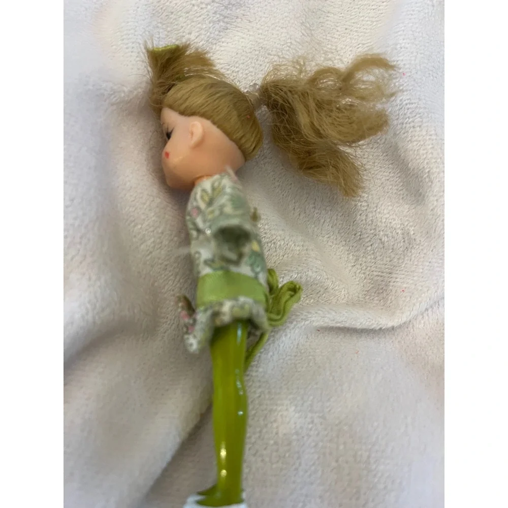 Vintage Hasbro Dolly Darkings Tea Time Miniature Doll Blonde Side Floral Outfit
